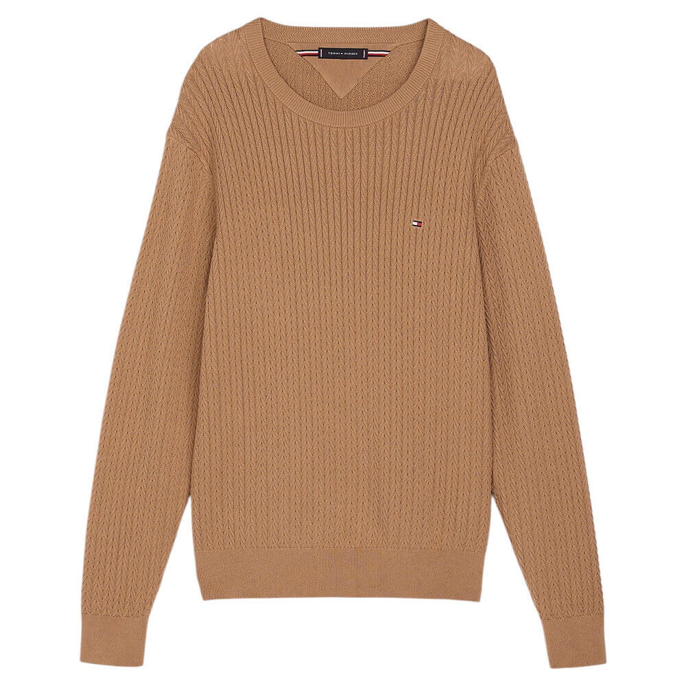 Tommy Hilfiger Herringbone Knit Crew Neck Jumper